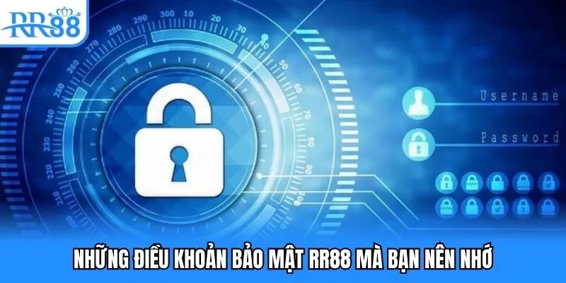 Các điều khoản quan trọng được thiết lập tại chính sách bảo mật RR88